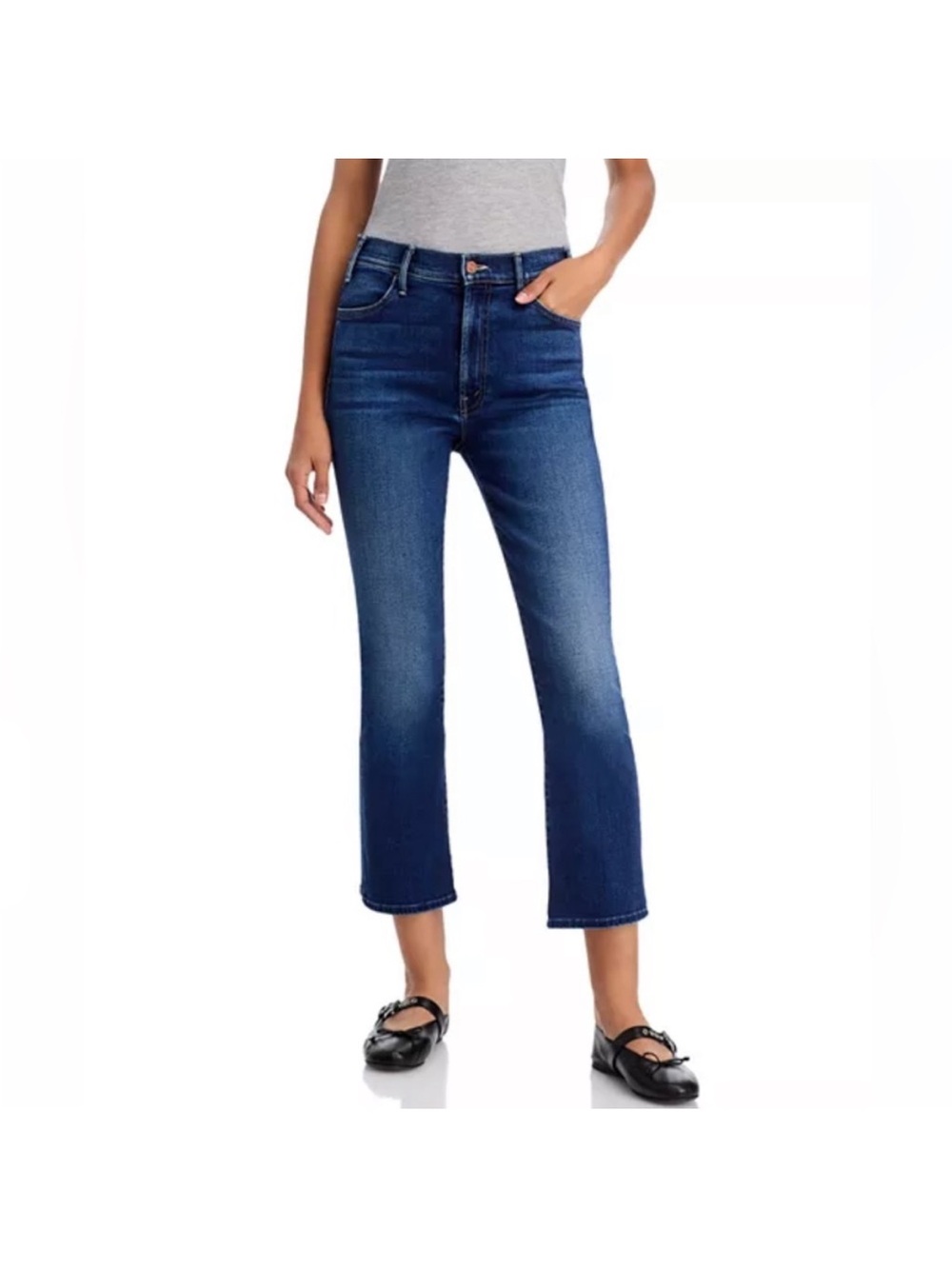 MOTHER The Hustler High Rise Ankle Jeans in Taking Chances size 24